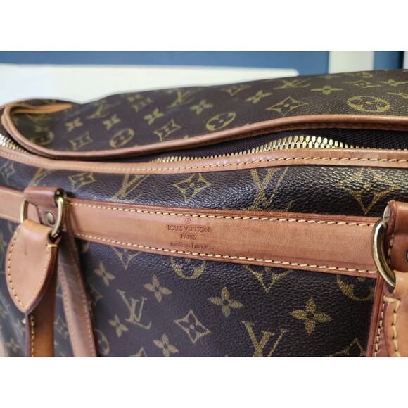 US Based Authentic Louis Vuitton Pet Dog Carrier Bag Monogram Sac Chien - Picture 8 of 17